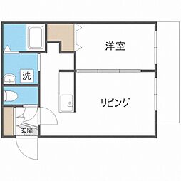 モード・手稲本町 1LDKの間取図画像