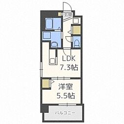 イリオス中島公園 1LDKの間取図画像