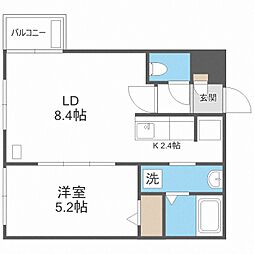 ワンペア月寒西 1階