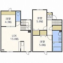 Ｃａｓａ　ｄｅ　Ｒｕｈｅ屯田  ｜ 北海道札幌市北区屯田六条5丁目（賃貸テラスハウス3LDK・1階・70.59㎡） その2