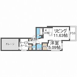 ビッグレジデンス旭ヶ丘 1LDKの間取図画像