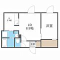 BLANCCASSE南9条4階7.3万円