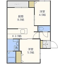 間取図画像 2LDK