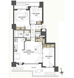 間取図画像 3LDK
