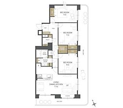 間取図画像 3LDK