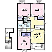 香川県高松市元山町（賃貸アパート3LDK・2階・67.85㎡） その2