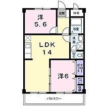 香川県高松市香西本町（賃貸マンション2LDK・3階・57.61㎡） その2