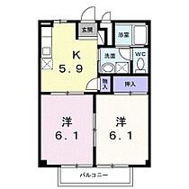 香川県坂出市西大浜北2丁目（賃貸アパート2K・2階・39.74㎡） その2