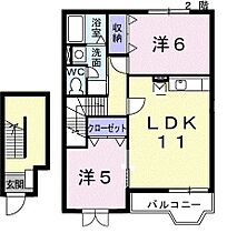 香川県木田郡三木町大字田中（賃貸アパート2LDK・2階・58.98㎡） その2