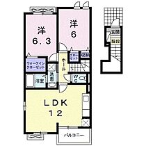 香川県東かがわ市三本松（賃貸アパート2LDK・2階・57.76㎡） その2