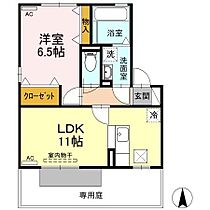 香川県高松市太田下町（賃貸アパート1LDK・1階・42.11㎡） その2