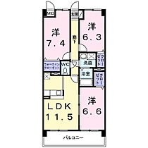 香川県高松市一宮町（賃貸マンション3LDK・3階・69.92㎡） その2