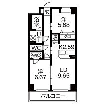 愛知県名古屋市昭和区鶴舞2丁目（賃貸マンション2LDK・7階・60.32㎡） その2