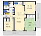 間取り：専有面積：６２．０１m2　　バルコニー面積：１８．２５m2