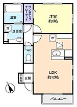 ヴィラ・アムールI  ｜ 千葉県八千代市高津（賃貸アパート1LDK・1階・44.09㎡） その2