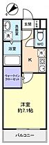 ＭＥＬＤＩＡ京成津田沼II  ｜ 千葉県習志野市鷺沼1丁目（賃貸アパート1K・3階・25.36㎡） その1