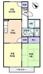 メゾン石神 1階3DKの間取り