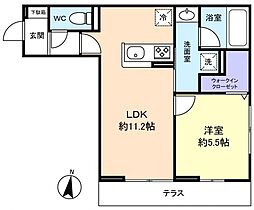 間取図画像 1LDK