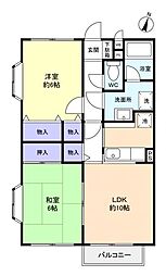 パルティータ 2LDKの間取図画像