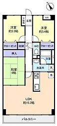 CASSIA八千代緑が丘 3LDKの間取図画像