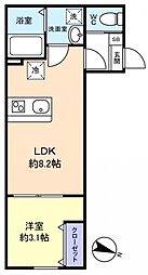 KEIAI RESIDENCE 北習志野III 1LDKの間取図画像