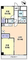 YS習志野台 2LDKの間取図画像