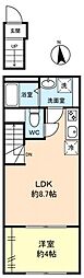 メゾン トールモンド八千代中央 1LDKの間取図画像