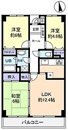 ヴェルドミールゆりのき台 3LDKの間取図画像