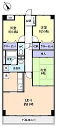 CASSIA八千代緑が丘 3LDKの間取図画像