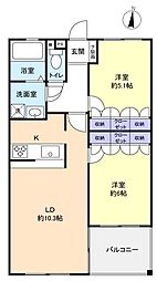 間取図画像 2LDK