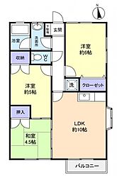 すまいる大和田 3LDKの間取図画像