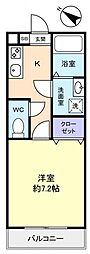 Z-MAISON八千代大和田 1Kの間取図画像