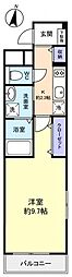 GRACE(グラース) 1Kの間取図画像