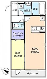 コミチノカーサ 1LDKの間取図画像