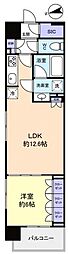 スカイグランデ津田沼 1LDKの間取図画像