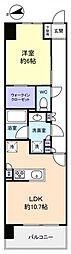 スカイグランデ津田沼 1LDKの間取図画像