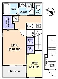 間取図画像 1LDK