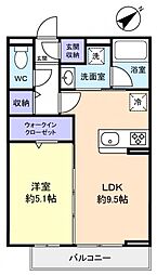 間取図画像 1LDK