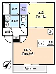 間取図画像 1LDK