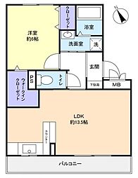 間取図画像 1LDK