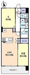 スカイグランデ津田沼 1SLDKの間取図画像