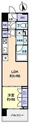 スカイグランデ津田沼 1LDKの間取図画像