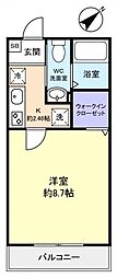 AJ津田沼3 1Kの間取図画像