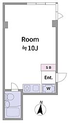 イ.ムーブルA 1Kの間取図画像