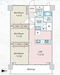 間取図画像 3LDK