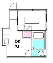 クリーンハイツ 203 ｜ 東京都大田区蒲田2丁目16-6（賃貸アパート1DK・2階・23.00㎡） その2