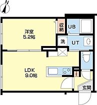 シェラトン札幌菊水 403 ｜ 北海道札幌市白石区菊水九条2丁目5-15（賃貸マンション1LDK・4階・32.54㎡） その2