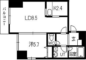 セレナール南13条 702 ｜ 北海道札幌市中央区南十三条西8丁目1-35（賃貸マンション1LDK・7階・36.94㎡） その2