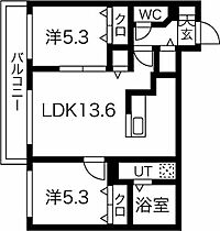 essence310c 203 ｜ 北海道札幌市中央区南十条西13丁目3-33（賃貸マンション2LDK・2階・54.72㎡） その2