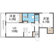 ロイヤルガーデン北6条 101 ｜ 北海道札幌市中央区北六条西21丁目2-10（賃貸マンション2LDK・1階・53.38㎡） その2